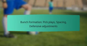 Bunch Formation: Pick plays, Spacing, Defensive adjustments